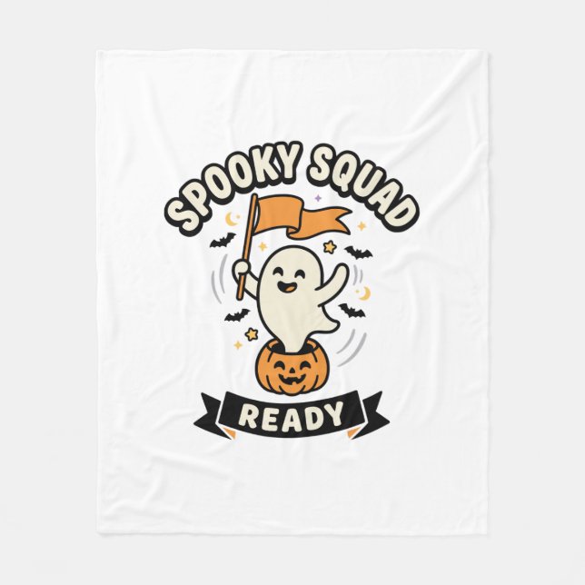 Halloween spökpatrull fleecefilt (Framsidan)