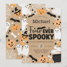 Halloween-spökpumpa 4-års födelsedagsfest