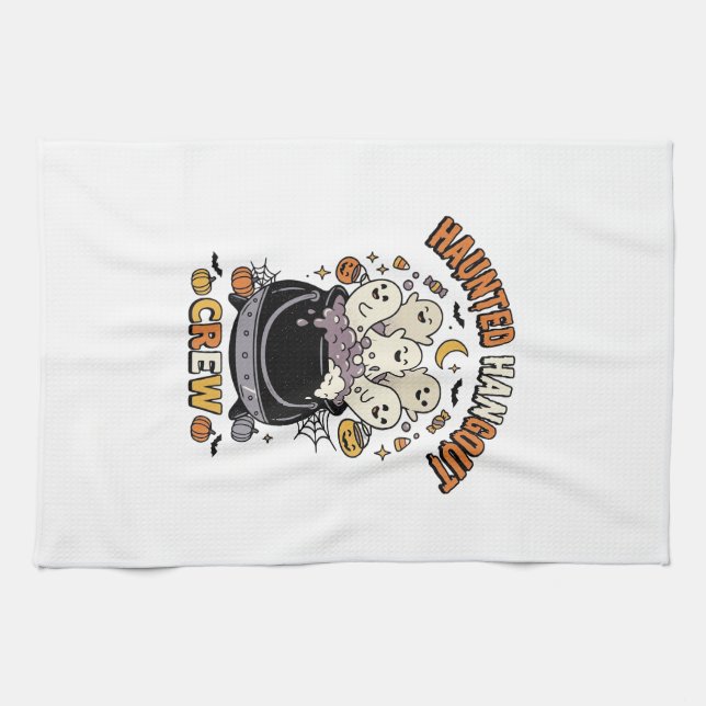Halloween Spökpumpa Crew Kökshandduk (Horisontell)