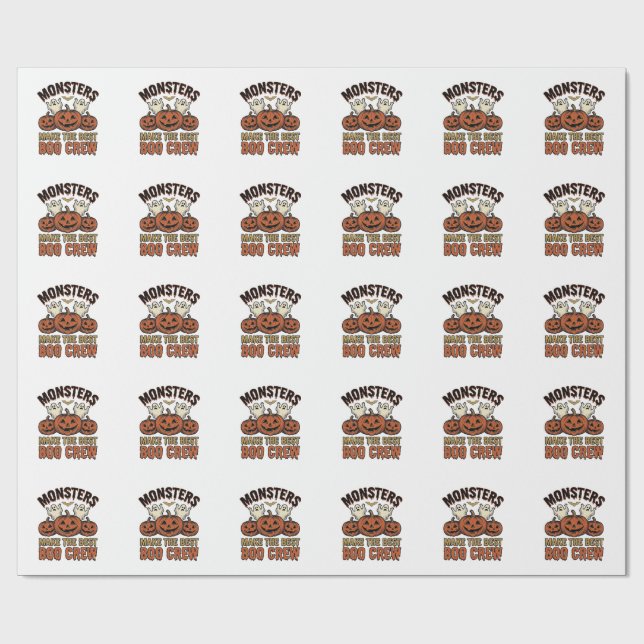 Halloween Spökpumpa Vintagegravyr Rollig Te Presentpapper (Platt)
