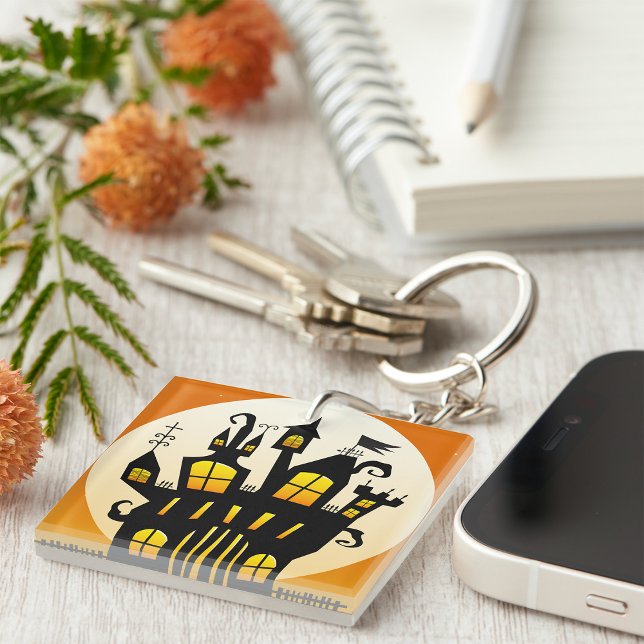 Halloween Spökslott Silhuett Fullmåne (Skapare uppladdad)