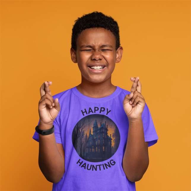 Halloween Spökslottet Lycklig hemsökelse T Shirt (Skapare uppladdad)