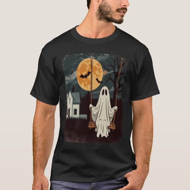 Halloween spökswing t shirt (Framsida)