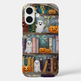 Halloween spöktelefonfodral Pumpa Bokhylla Söt