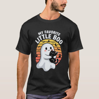 Halloween spökunge liten Boo katt T Shirt