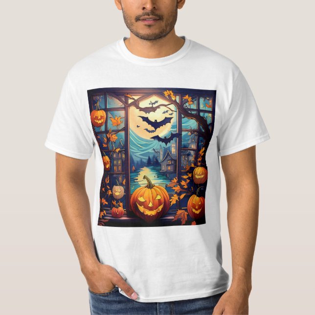 Halloween Spook-takular T Shirt (Framsida)