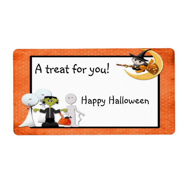 Halloween Spooks Label Fraktsedel (Framsidan)