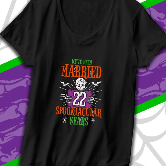 Halloween Spooktacular 22:a Bröllop-årsdagen T Shirt (Skapare uppladdad)