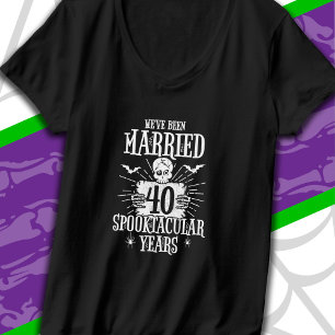 Halloween Spooktacular 40-års bröllopsjubileum T Shirt