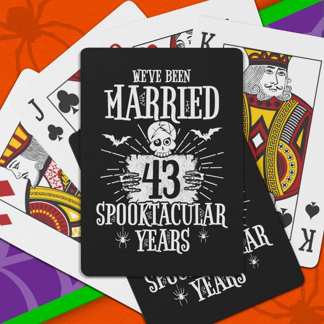 Halloween Spooktacular 43:e Bröllop-årsdagen Casinokort (Skapare uppladdad)