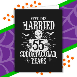 Halloween Spooktacular 55:e Bröllop-årsdagen Kort