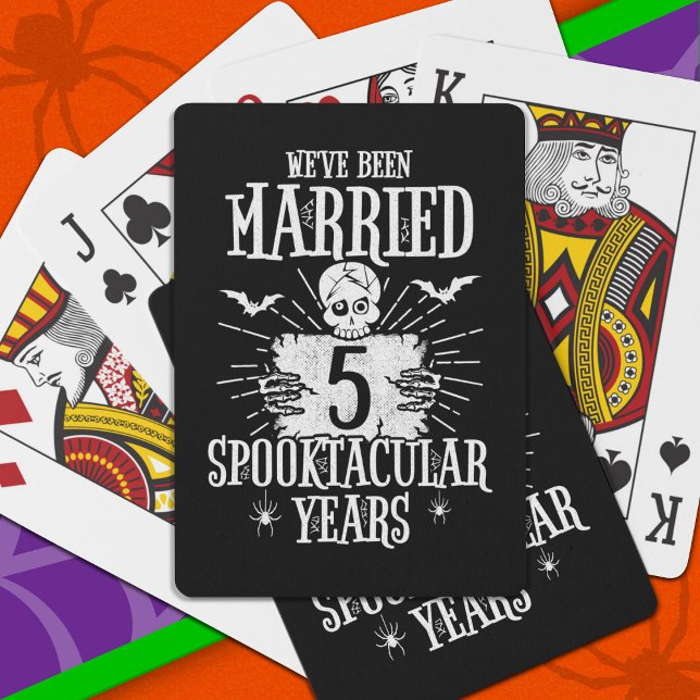 Halloween Spooktacular 5:e Bröllop-årsdagen Casinokort (Skapare uppladdad)
