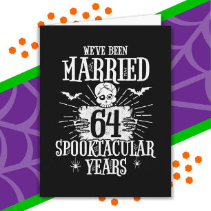 Halloween Spooktacular 64:e Bröllop-årsdagen Kort
