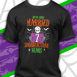 Halloween Spooktacular 7-års bröllopsdag T Shirt