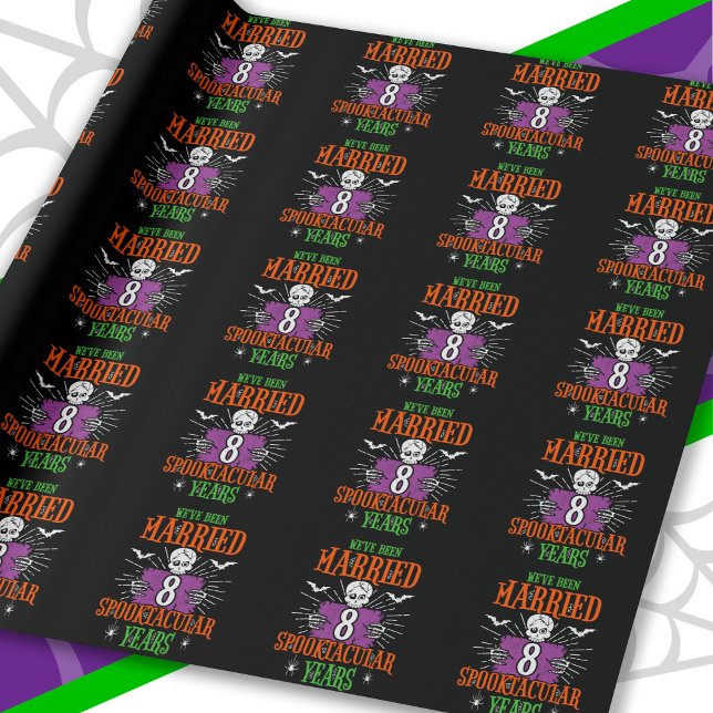 Halloween Spooktacular 8:e Bröllop-årsdagen Presentpapper (Skapare uppladdad)