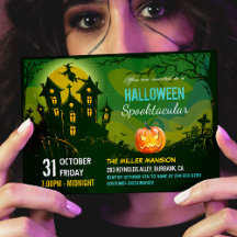 Halloween Spooktacular Party Creepy Haunted House