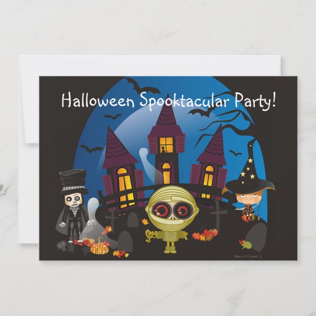 Halloween Spooktacular party! Inbjudningar (Framsida)