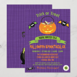 Halloween Spooktacular Pumpkin Party Inbjudningar