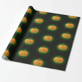Halloween Spooktacular Pumpkin Smile Mönster Presentpapper