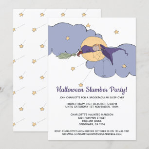 Halloween Spooktacular Slumber Party Inbjudningar