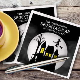Halloween Spooktacular Spooky Haunted House Witch Pappersservett