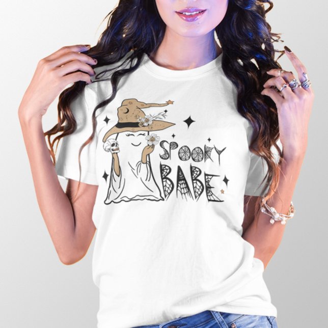 HALLOWEEN SPOOKY BABE VAMPIRE GHOST T SHIRT (Skapare uppladdad)