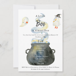 Halloween Spooky Babyshower Invitation Inbjudningar