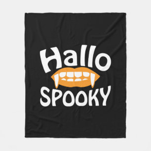 Halloween Spooky Birthday Fleecefilt