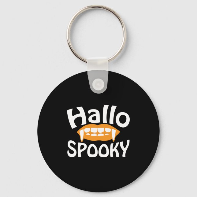 Halloween Spooky Birthday Nyckelring (Framsida)