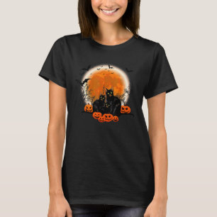 Halloween Spooky Black Cat Mamma Pumpkin Spöken Sc T Shirt