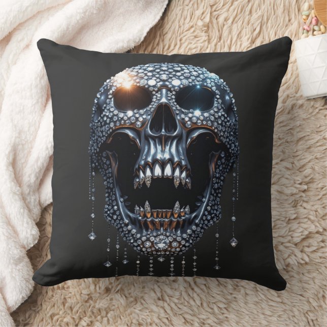 Halloween "Spooky Bling" Kudde (Filt)