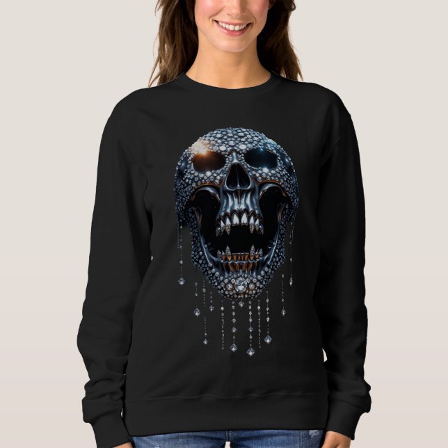 Halloween "Spooky Bling" T Shirt (Framsida)