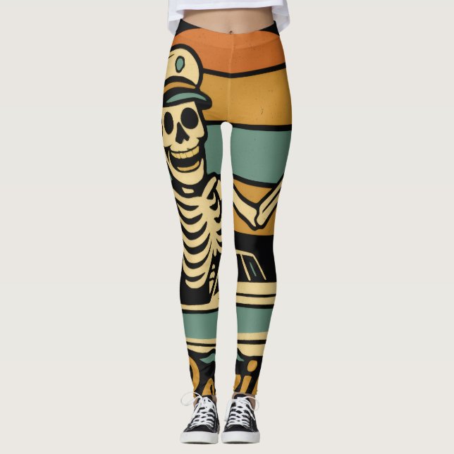 Halloween-spooky Boo-zing Cruising Leggings (Framsida)