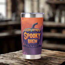 Halloween Spooky Brew Orange och Lila