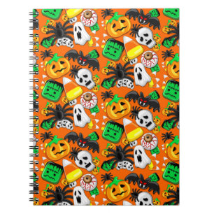 Halloween Spooky Candies Party Anteckningsbok