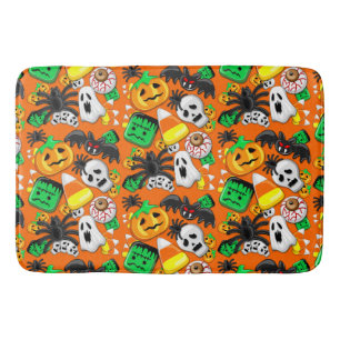 Halloween Spooky Candies Party Badrumsmatta