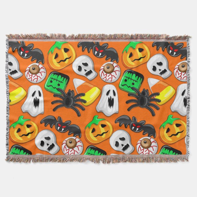 Halloween Spooky Candies Party Filt (Framsidan)