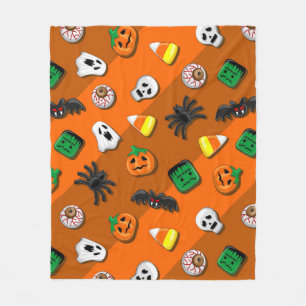 Halloween Spooky Candies Party Fleecefilt