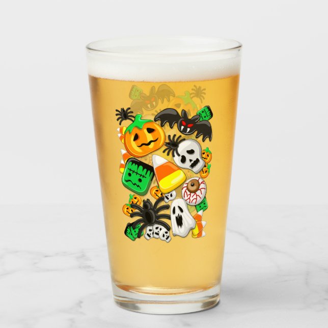 Halloween Spooky Candies Party Glaskopp (Framsida fylld)
