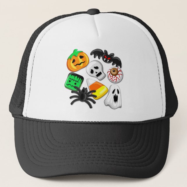 Halloween Spooky Candies Party Keps (Framsida)