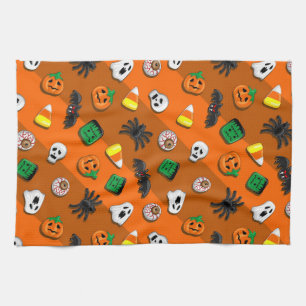 Halloween Spooky Candies Party Kökshandduk