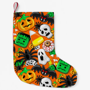 Halloween Spooky Candies Party Liten Julstrumpa