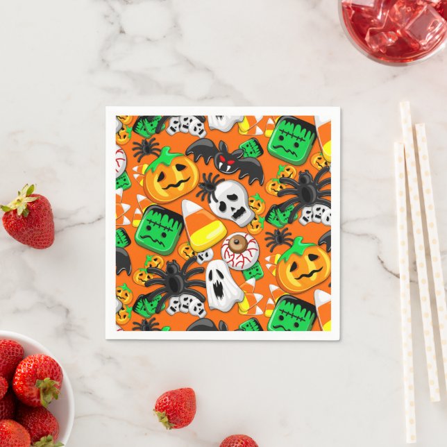 Halloween Spooky Candies Party Pappersservett (Insitu)