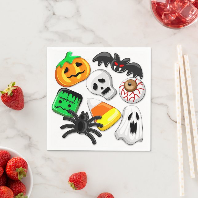 Halloween Spooky Candies Party Pappersservett (Insitu)