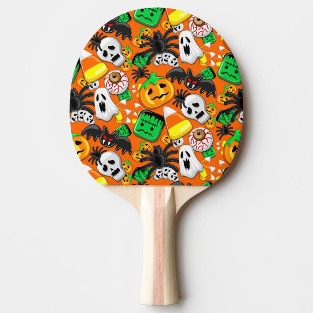 Halloween Spooky Candies Party Pingisracket (Framsidan)
