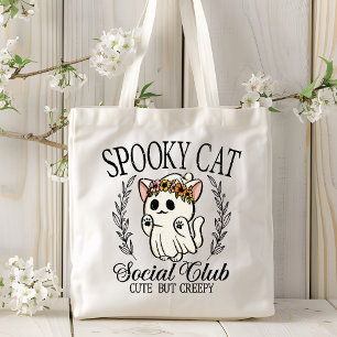 Halloween Spooky Cat Social Klubb Funny Tygkasse