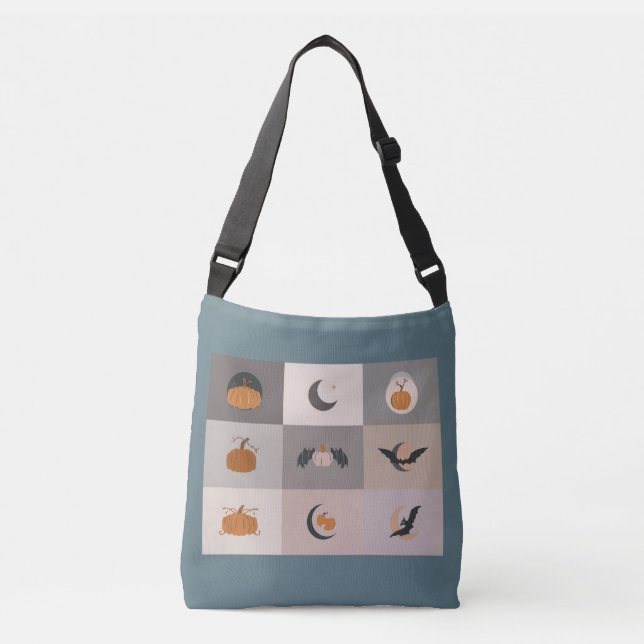 Halloween Spooky Chic Tote Bag. Axelväska (Framsida)