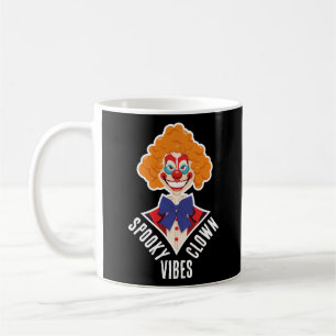 Halloween Spooky Clown Vibes Creepy Retro Circus Kaffemugg