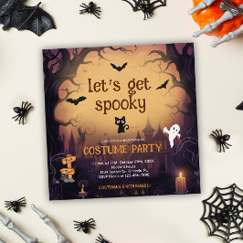 Halloween Spooky Costume Party Inbjudningar