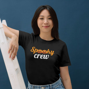 Halloween Spooky Crew Pumpkin Jack-o-Lantern T Shirt